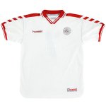 Retro Maglia Danimarca Seconda 1998 Bianco Retro Maglia Danimarca Seconda 1998 Bianco