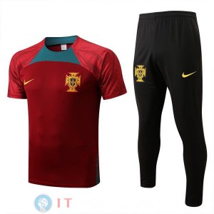 Formazione Maglia Set Completo portogallo 2022 Rosso Verde Nero