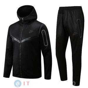 Giacca Felpa Cappuccio Set Completo Nike 22-23 Nero