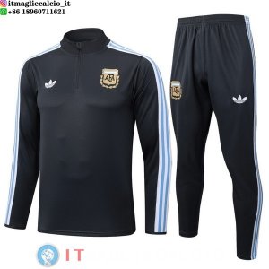 Tuta da Allenamento Bambino Argentina Mezza Cerniera 2026 Grigio Navy