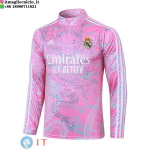 Felpa Da Allenamento Real Madrid 2023/2024 Rosa Bianco