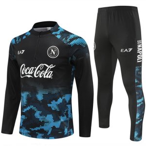 Felpa Da Allenamento Set Completo Napoli 24-25 Blu Nero