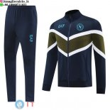 Giacca Lunga Zip Set Completo Napoli 24-25 Blu Navy Verde