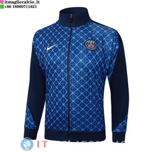 Giacca Lunga Zip Paris Saint Germain 25-26 Blu Navy