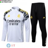 Felpa Da Allenamento Set Completo Real Madrid 25-26 Bianco Amarill Nero Felpa Da Allenamento Set Completo Real Madrid 25-26 Bianco Amarill Nero