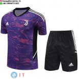 Formazione Set Completo Maglia Juventus 2023/2024 Purpureo Nero