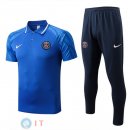 POLO Maglia Set Completo Paris Saint Germain 2022/2023 Blu