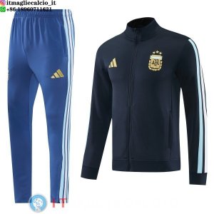 Giacca Full Zip e Pantaloni Allenamento Argentina 2026 Grigio Blu