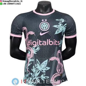 Thailandia Maglia Inter Milan Speciale Giocatori 2025/2026 Nero Rosa