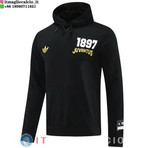 Giacca Felpa Cappuccio Juventus 24-25 Nero