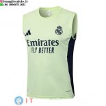 Senza Maniche Maglia Real Madrid 2025/2026 Verde Luce