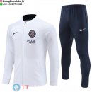 Giacca Set Completo Lunga Zip PSG 22-23 Bianco I Blu