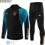 Felpa Da Allenamento Set Completo Germania 2023 Nero Verde