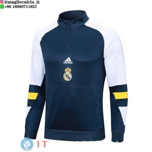 Felpa Da Allenamento Real Madrid 2023/2024 Blu Bianco Giallo