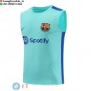 Senza Maniche Maglia Barcellona 2023/2024 Blu Verde