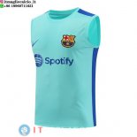 Senza Maniche Maglia Barcellona 2023/2024 Blu Verde