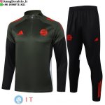Felpa Da Allenamento Bambino Set Completo Bayern Monaco 25-26 Verde Navy Nero Felpa Da Allenamento Bambino Set Completo Bayern Monaco 25-26 Verde Navy Nero
