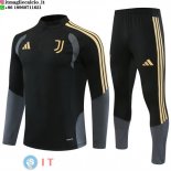 Tuta da Allenamento Bambino Juventus Mezza Cerniera 26-27 Nero Giallo Grigio Tuta da Allenamento Bambino Juventus Mezza Cerniera 26-27 Nero Giallo Grigio