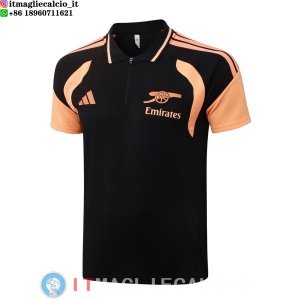 POLO Maglia Arsenal 2026/2027 Nero Arancione