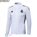 Giacca Lunga Zip Real Madrid 2025/2026 Bianco