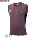Senza Maniche Maglia Manchester United 2025/2026 Purpureo Senza Maniche Maglia Manchester United 2025/2026 Purpureo