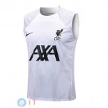 Senza Maniche Maglia Liverpool 2022/2023 Bianco Grigio