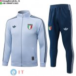 Giacca Full Zip e Pantaloni Allenamento Italia 2026 Blu Giacca Full Zip e Pantaloni Allenamento Italia 2026 Blu
