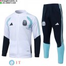 Giacca Full Zip e Pantaloni Allenamento Bambino Argentina 2026 Bianco Blu
