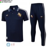 POLO Maglia Set Completo Juventus 2025/2026 Blu Navy