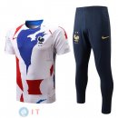 Formazione Set Completo Maglia Francia 2022 Bianco I Blu Rosso