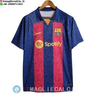 Thailandia Maglia Barcellona Speciale 2023/2024 Blu III Rosso