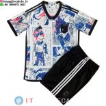 Maglia Set Completo Uomo Giappone Prima 2022/2023 Bianco Blu