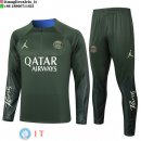 Felpa Da Allenamento Set Completo PSG 23-24 Verde