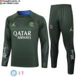 Felpa Da Allenamento Set Completo PSG 23-24 Verde