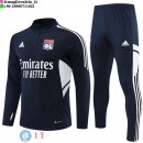 Felpa Da Allenamento Set Completo Lyon 22-23 Blu Navy Bianco