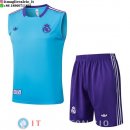 Senza Maniche Set Completo Maglia Real Madrid 2025/2026 Blu Purpureo