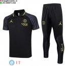 POLO Maglia Set Complet Paris Saint Germain 2023/2024 Nero Giallo