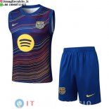Senza Maniche Set Completo Maglia Barcellona 2025/2026 Blu Giallo Senza Maniche Set Completo Maglia Barcellona 2025/2026 Blu Giallo