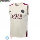 Senza Maniche Maglia Paris Saint Germain 2023/2024 Giallo