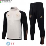 Felpa Da Allenamento Set Completo Germania 2022 Bianco Giallo Nero