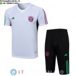 Formazione Set Completo Bayern Monaco 2023/2024 Bianco Nero Purpureo