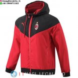 Giacca A Vento AC Milan 23-24 Rosso Nero