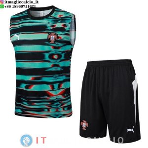 Senza Maniche Set Completo Portogallo 2026 Verde Nero