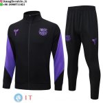 Giacca Set Completo Lunga Zip Bambino Barcellona 25-26 Nero I Purpureo Giacca Set Completo Lunga Zip Bambino Barcellona 25-26 Nero I Purpureo