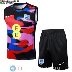 Senza Maniche Maglia Set Completo Inghilterra 2026 Blu Rosa