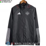 Giacca A Vento Manchester United 23-24 Nero Bianco