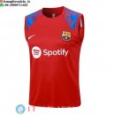Senza Maniche Maglia Barcellona 2023/2024 Rosso Blu