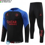 Felpa Da Allenamento Set Completo PSG 22-23 Blu I Nero