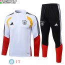 Tuta da Allenamento Germania Mezza Cerniera 2026 Bianco Nero
