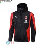 Giacca A Vento AC Milan 24-25 Nero Rosso